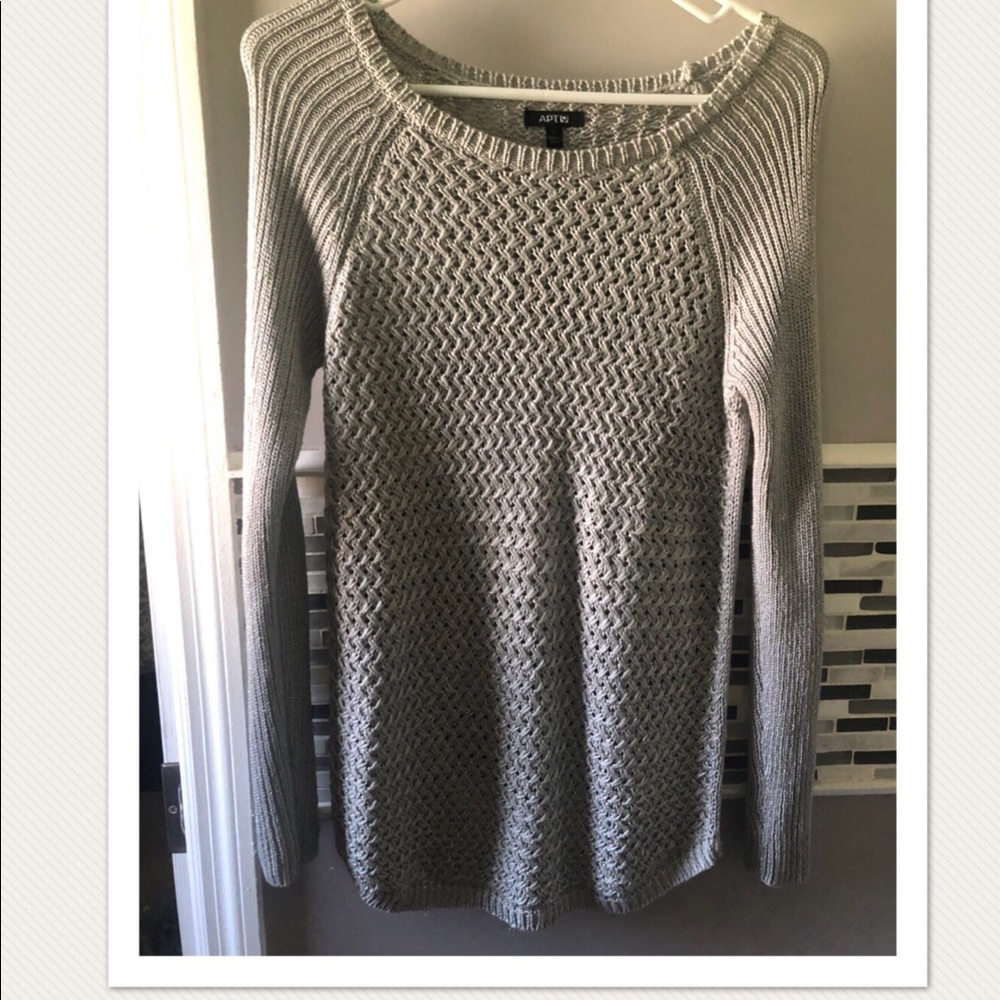 Grey long sweater